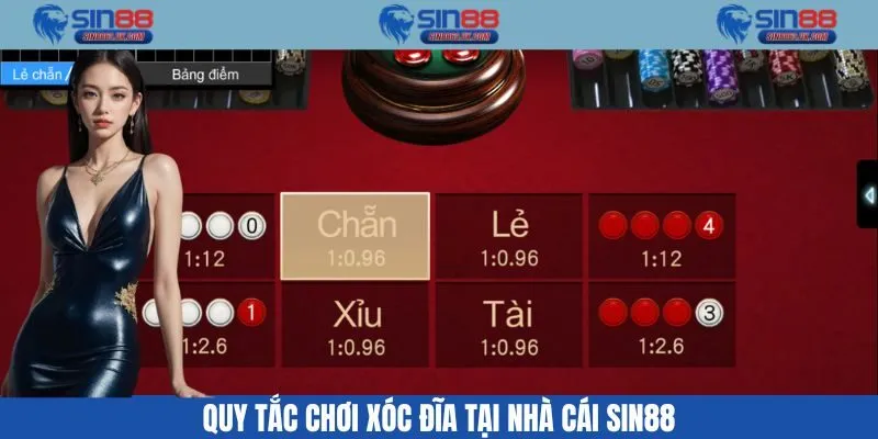 Quy tắc chơi xóc đĩa tại nhà cái Sin88